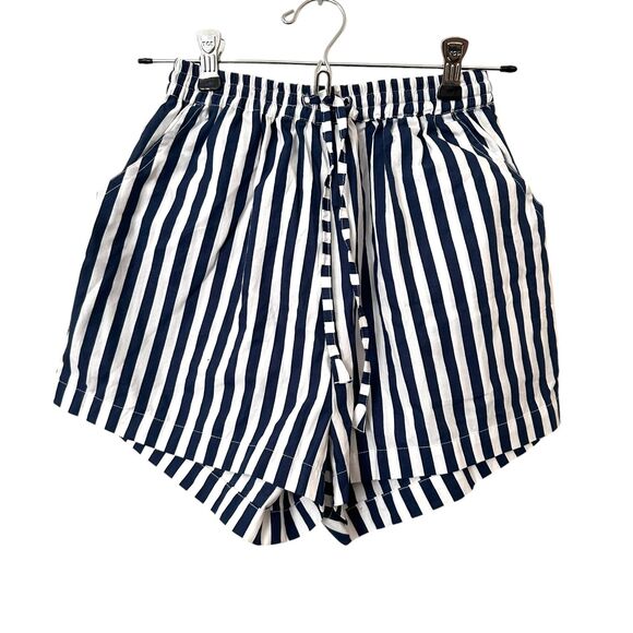 LUSANA Donovan Striped Poplin Short NWT Sz4 - Picture 2 of 5